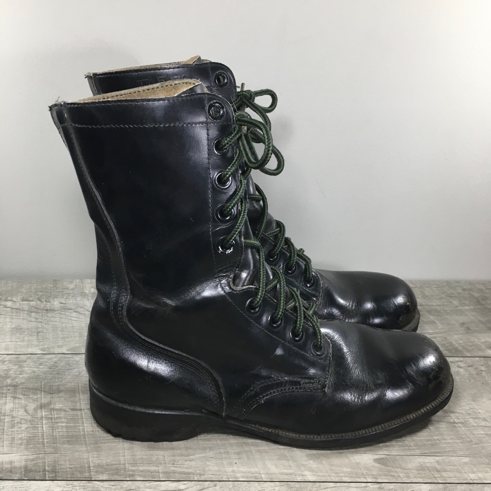 Vietnam War Era 5-76 Military Soft Toe Boots Leather Combat Vintage Men’s Size 9